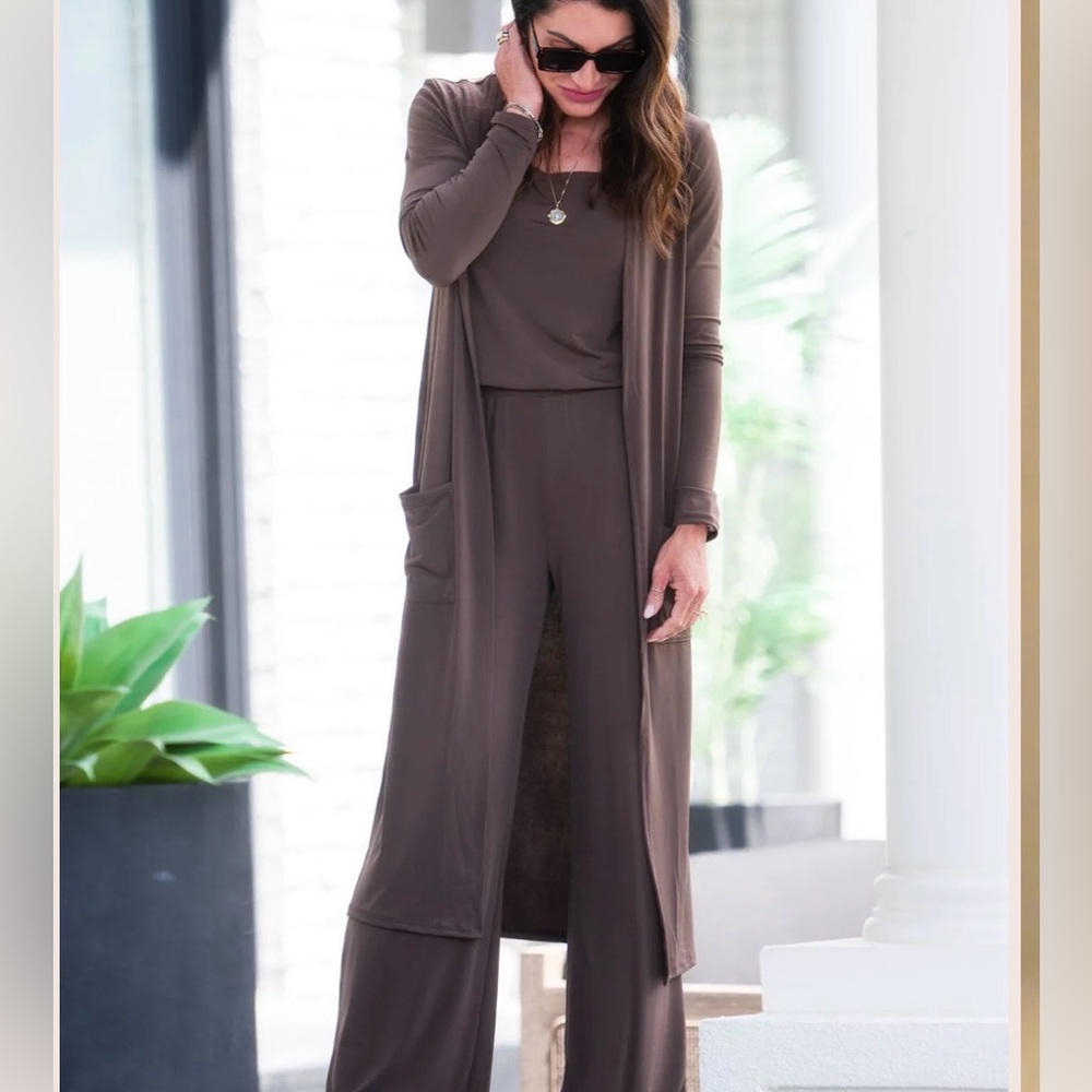 Brigette Brianna “Sexy Modest” 3-Piece Set in Chocolate (XS)